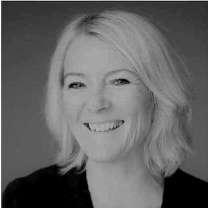 Kristin-Clemet kvadrat svartkvitt